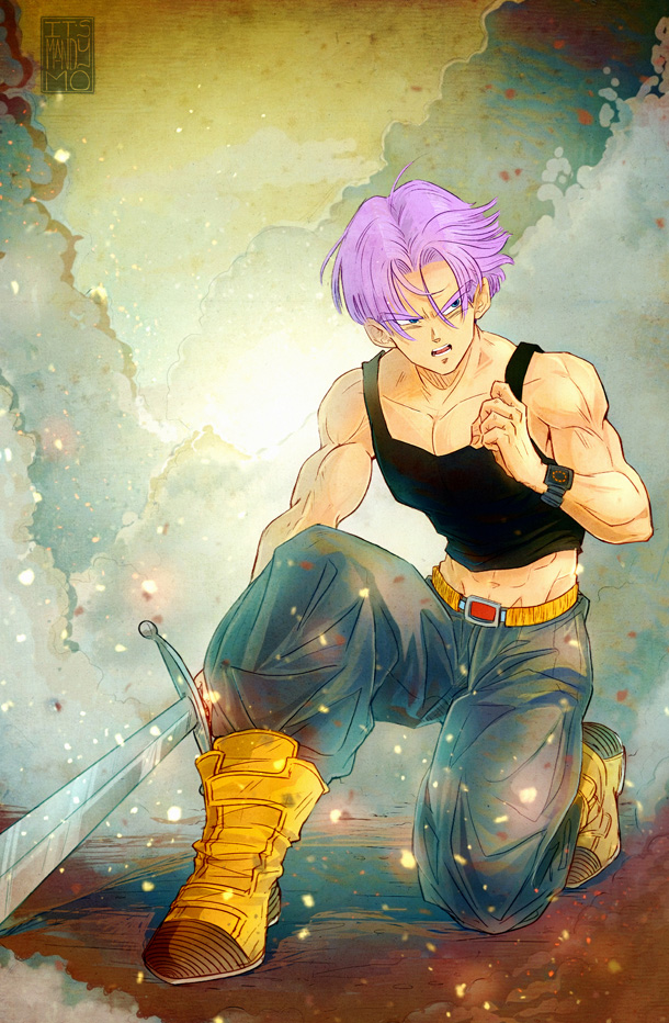 Dragonball  Z -  Trunks Kneel