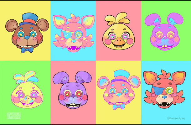 Five  Nights at  Freddy's -  Popart FNAF