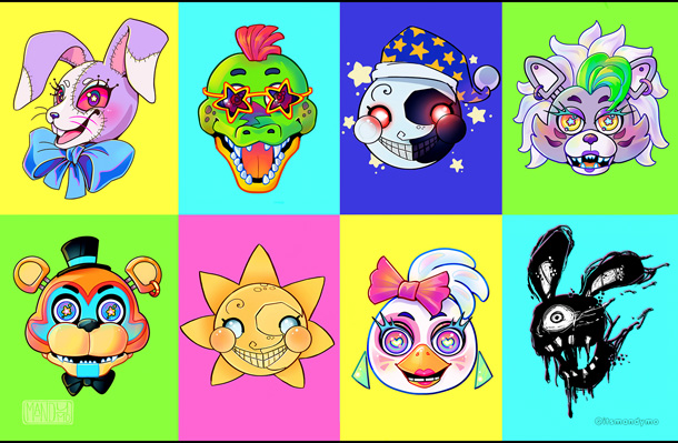 Five  Nights at  Freddy's -  Popart Security Breach